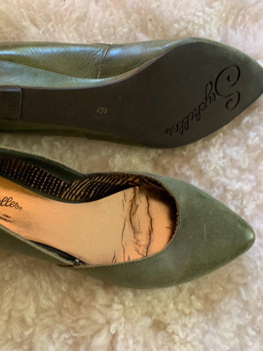 Seychelles Green Slides Size 6